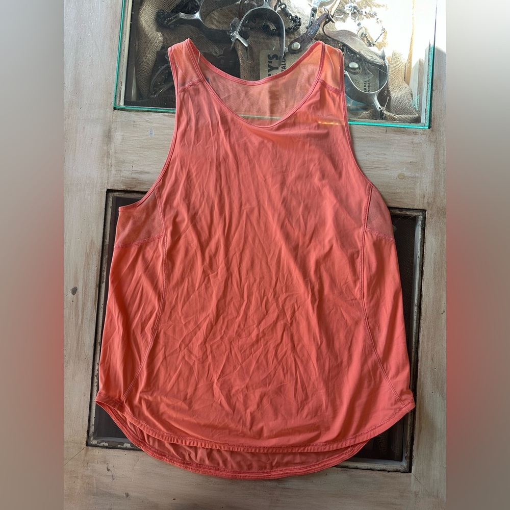 Lululemon Sculpt Razor Back Tank- Orange *GUC*